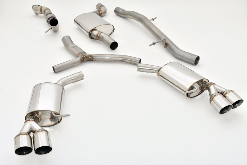 Friedrich Motorsport 76mm Duplex-Anlage Audi A5 B9 (F5/B8) Coupe und Cabrio Quattro 991078T-x3-X