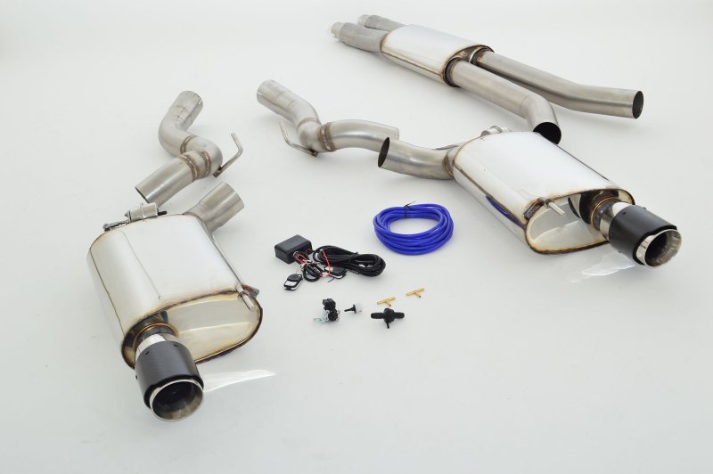 Friedrich Motorsport 76mm Duplex-Anlage mit Klappensteuerung Ford Mustang Coupe 991206KL-x3-X