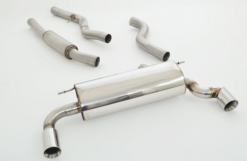 Friedrich Motorsport 76mm Duplex-Anlage Edelstahl 991367-x3-X
