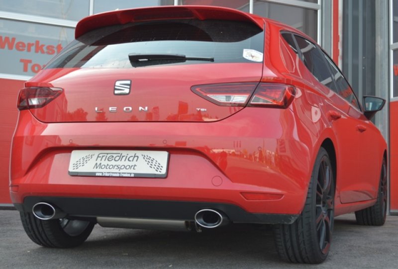 Friedrich Motorsport 76mm Duplexanlage Seat Leon 5F inkl. FR und SC 992750GD-x3-X