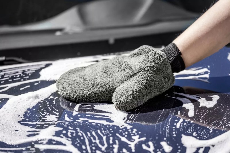 Preview: KORNI Premium Waschhandschuh - anthrazit