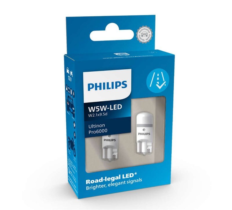 Philips W5W LED Ultinon Pro6000 passend für VW Golf 3 inkl. Cabrio mit ...
