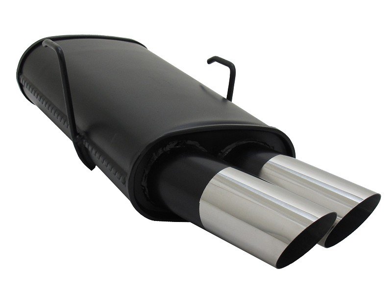 Novus Sport Endschalldämpfer für Peugeot 106 2x76mm MS-Design A1062E76S