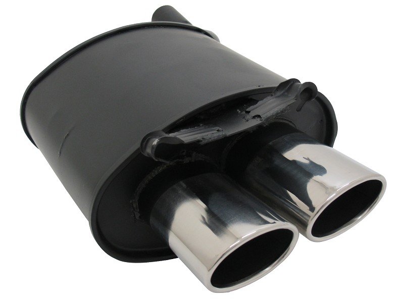 Novus Sport Endschalldämpfer für Mercedes SLK R170 2x85/58mm AM-Design A1742EAM