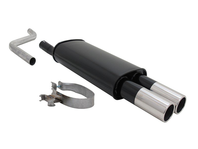 Novus Sport Endschalldämpfer für VW Polo 2/3 86C 2x76mm A1942E76