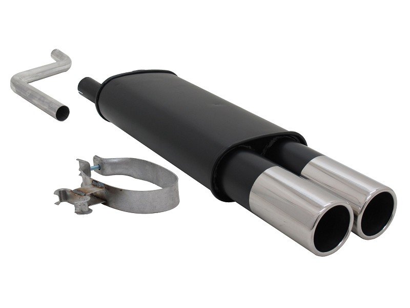 Novus Sport Endschalldämpfer für VW Polo 2/3 86C 2x90mm A1942E90