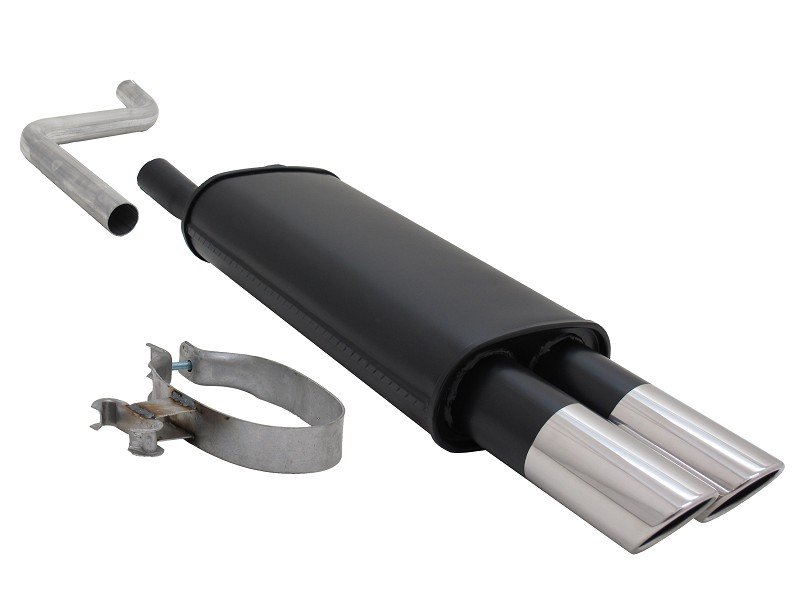 Novus Sport Endschalldämpfer für VW Polo 2/3 86C 2x90mm SR-Design A1942E90SR