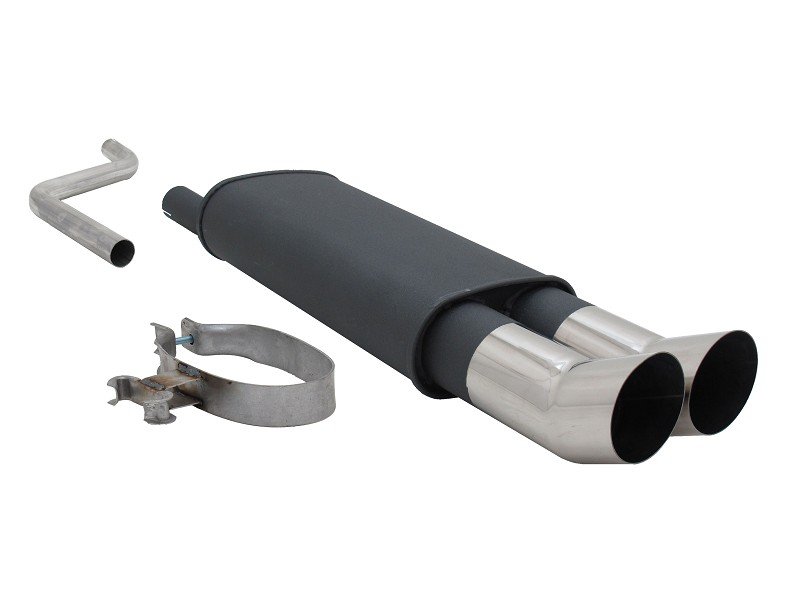 Novus Sport Endschalldämpfer für VW Polo 2/3 86C 2x90mm DTM A1942ED90