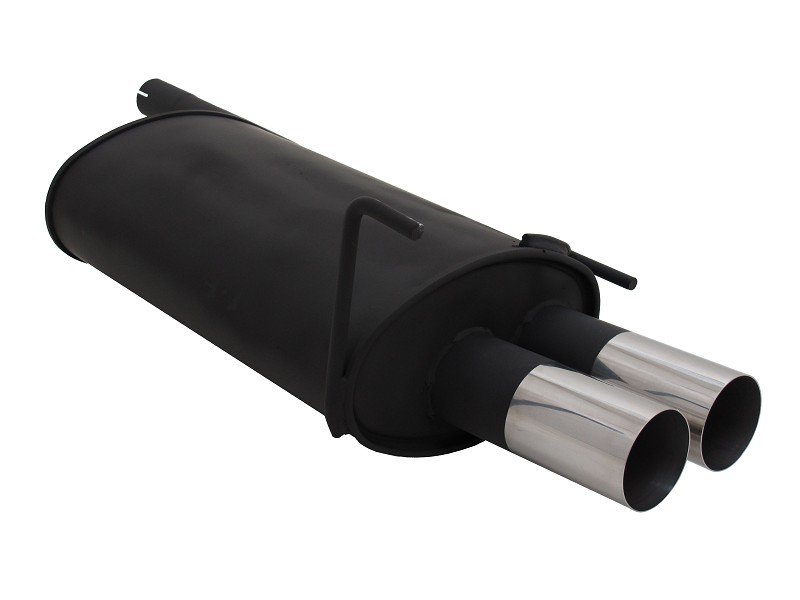 Novus Sport Endschalldämpfer für Mercedes C-Klasse W202 / W208 2x76mm RL-Design A2022E76RL