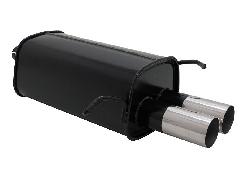 Novus Sport Endschalldämpfer 2x76mm RL-Design für Mercedes C-Klasse W203 S203 A2032E76RL