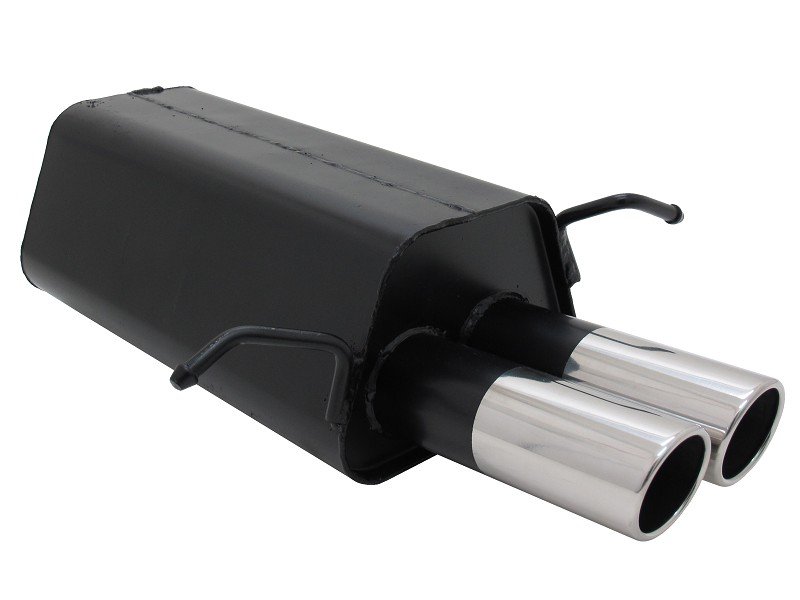 Novus Sport Endschalldämpfer 2x76mm SR-Design für Mercedes C-Klasse W203 S203 A2032E76SR