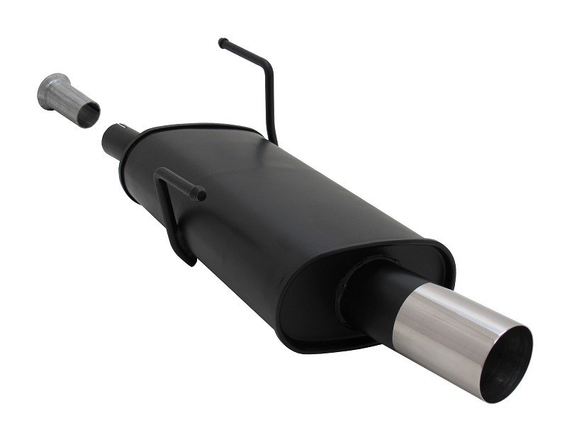 Novus Sport Endschalldämpfer für Peugeot 206 1x76mm RL-Design A2061E76RL