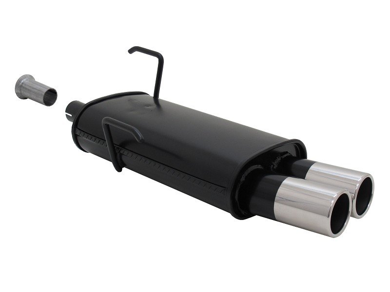 Novus Sport Endschalldämpfer für Peugeot 206 2x76mm A2062E76