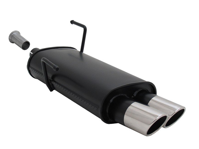 Novus Sport Endschalldämpfer für Peugeot 206 2x76mm SR-Design A2062E76SR