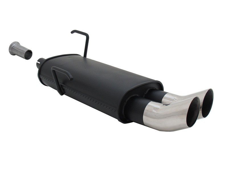 Novus Sport Endschalldämpfer für Peugeot 206 2x76mm DTM A2062ED76