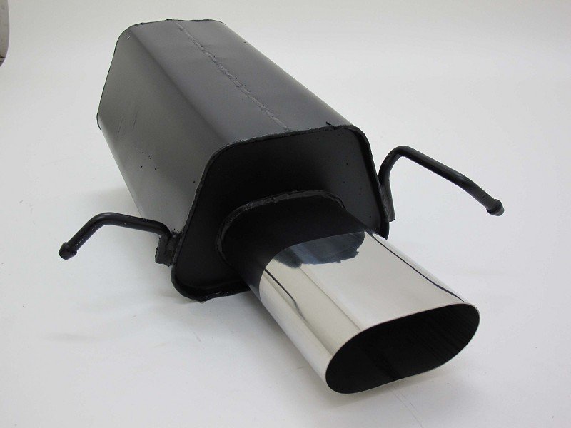 Novus Sport Endschalldämpfer 135x75mm scharfkantig für Mercedes CLK W209 A2092E0S