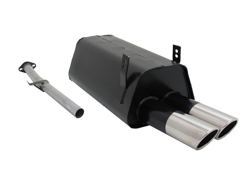 Novus Sport Endschalldämpfer für BMW 3er E36 316 / 318 2x76mm SR-Design A2202E76SR