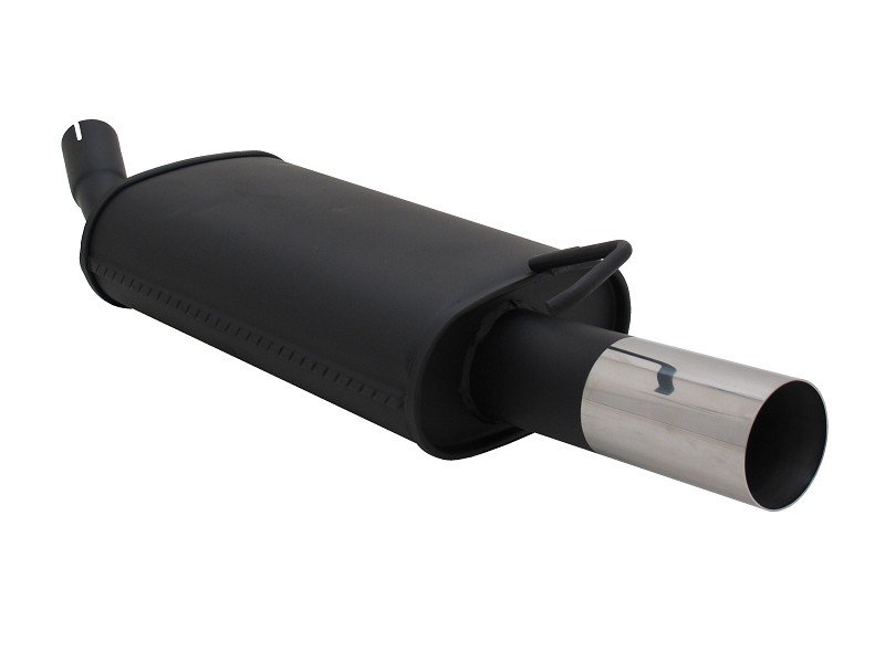 Novus Sport Endschalldämpfer für Ford Fiesta MK3 GFJ 1x76mm RL-Design A2351E76RL