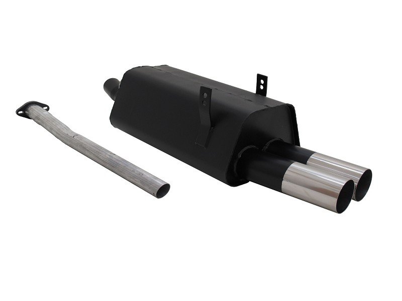 Novus Sport Endschalldämpfer für BMW 3er E36 320 / 323 2x76mm RL-Design A2422E76RL