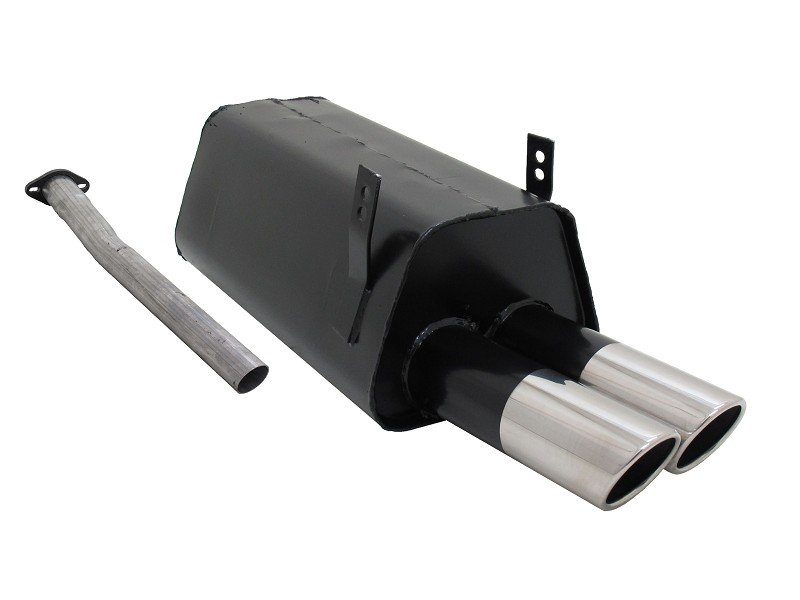 Novus Sport Endschalldämpfer für BMW 3er E36 320 / 323 2x76mm SR-Design A2422E76SR