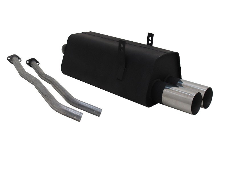 Novus Sport Endschalldämpfer für BMW 3er E36 325i 2x76mm RL-Design A2522E76RL