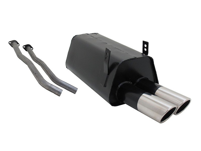 Novus Sport Endschalldämpfer für BMW 3er E36 325i 2x76mm SR-Design A2522E76SR