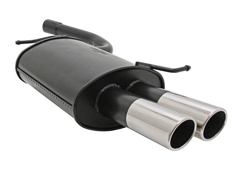 Novus Sport Endschalldämpfer für Audi A4 B6 / 8E 2x76mm SR-Design A2672E76SR
