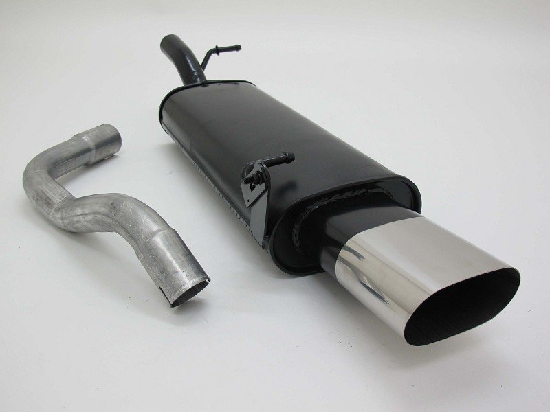 Novus Sport Endschalldämpfer 135x75mm scharfkantig für Audi A3 / Seat Leon / VW Golf 4 / VW New Beetle A2752E0S