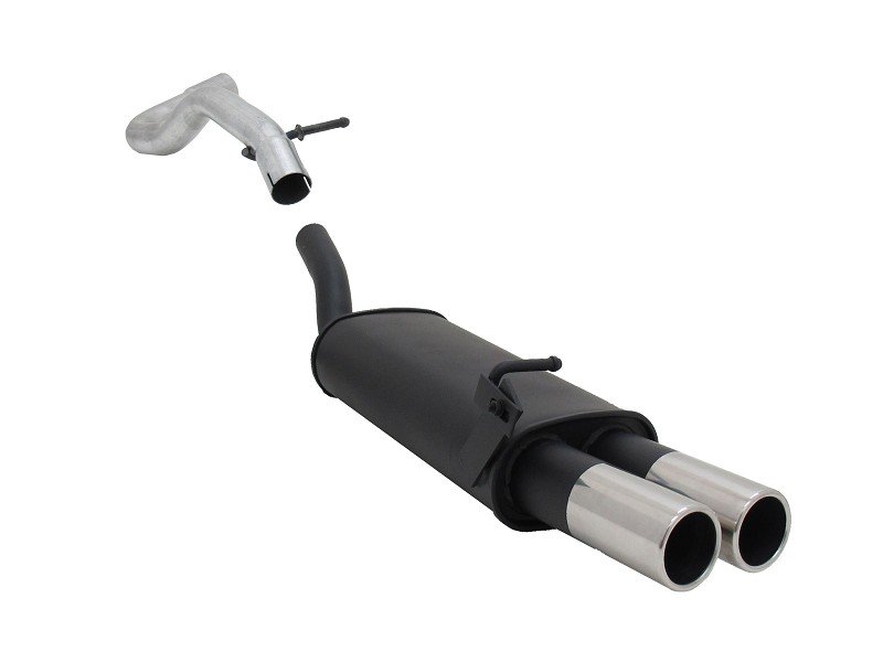 Novus Sport Endschalldämpfer für Audi A3 / Seat Leon / VW Golf 4 / VW New Beetle 2x76mm A2752E76