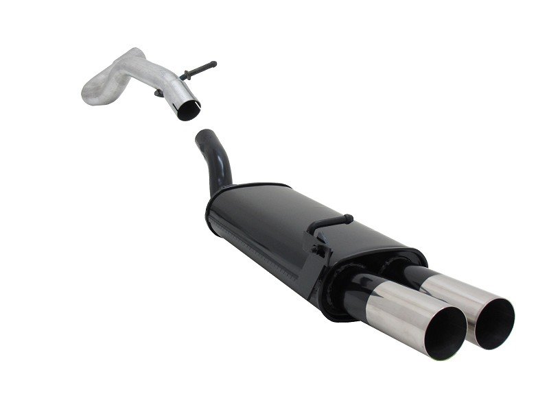 Novus Sport Endschalldämpfer für Audi A3 / Seat Leon / VW Golf 4 / VW New Beetle 2x76mm RL-Design A2752E76RL