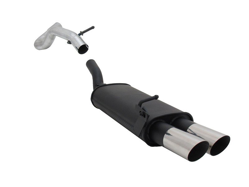 Novus Sport Endschalldämpfer für Audi A3 / Seat Leon / VW Golf 4 / VW New Beetle 2x76mm MS-Design A2752E76S