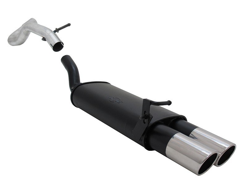 Novus Sport Endschalldämpfer für Audi A3 / Seat Leon / VW Golf 4 / VW New Beetle 2x90mm SR-Design A2752E90SR