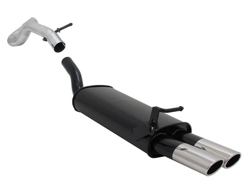 Novus Sport Endschalldämpfer für Audi A3 / Seat Leon / VW Golf 4 / VW New Beetle 2x85/58mm AM-Design A2752EAM