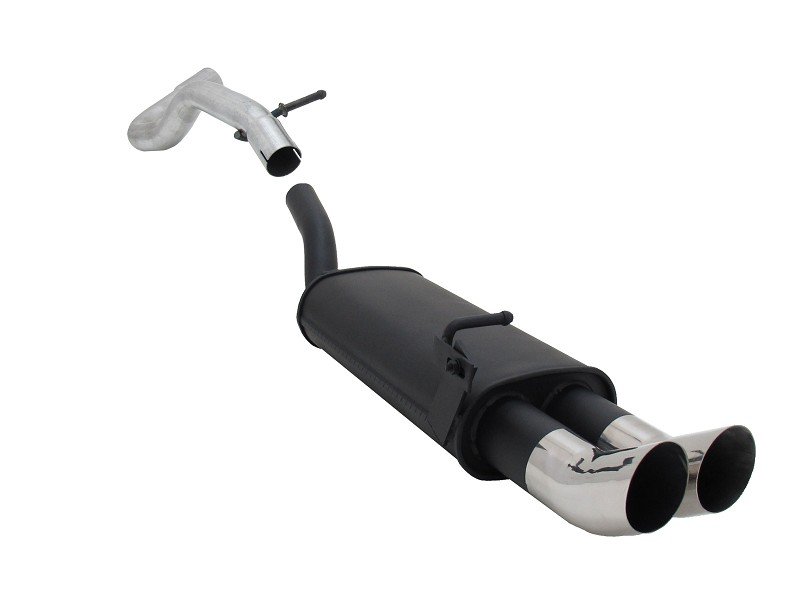 Novus Sport Endschalldämpfer für Audi A3 / Seat Leon / VW Golf 4 / VW New Beetle 2x76mm DTM A2752ED76