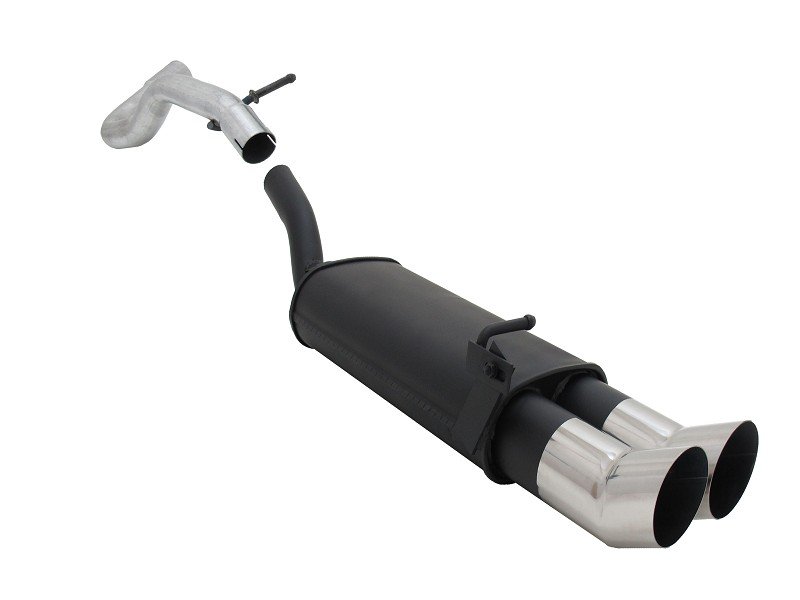 Novus Sport Endschalldämpfer für Audi A3 / Seat Leon / VW Golf 4 / VW New Beetle 2x90mm DTM A2752ED90