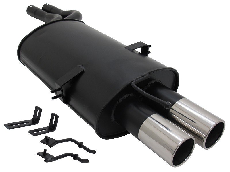 Novus Sport Endschalldämpfer für BMW E46 320 / 325 / 330 2x76mm A3032E76