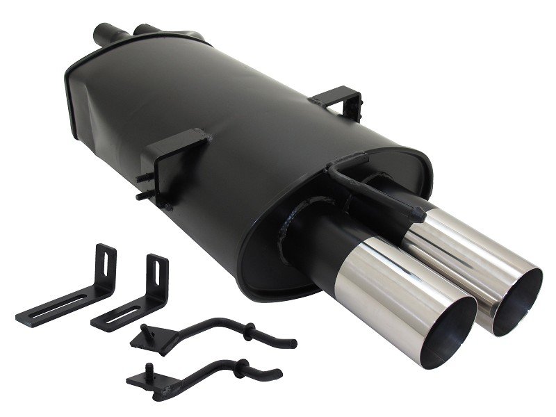 Novus Sport Endschalldämpfer für BMW E46 320 / 325 / 330 2x76mm RL-Design A3032E76RL