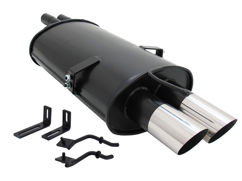 Novus Sport Endschalldämpfer für BMW E46 320 / 325 / 330 2x76mm MS-Design A3032E76S