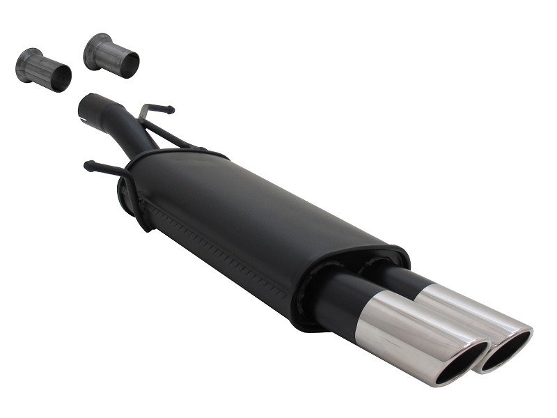 Novus Sport Endschalldämpfer für Peugeot 307 / Citroen C4 2x76mm SR-Design A3072E76SR