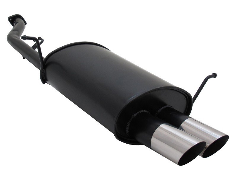 Novus Sport Endschalldämpfer für BMW E36 Compact 316i 2x76mm MS-Design A3162E76S