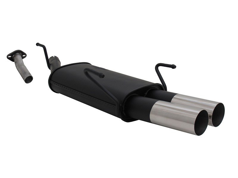 Novus Sport Endschalldämpfer für Opel Astra G Caravan 2x76mm RL-Design A3262E76RL