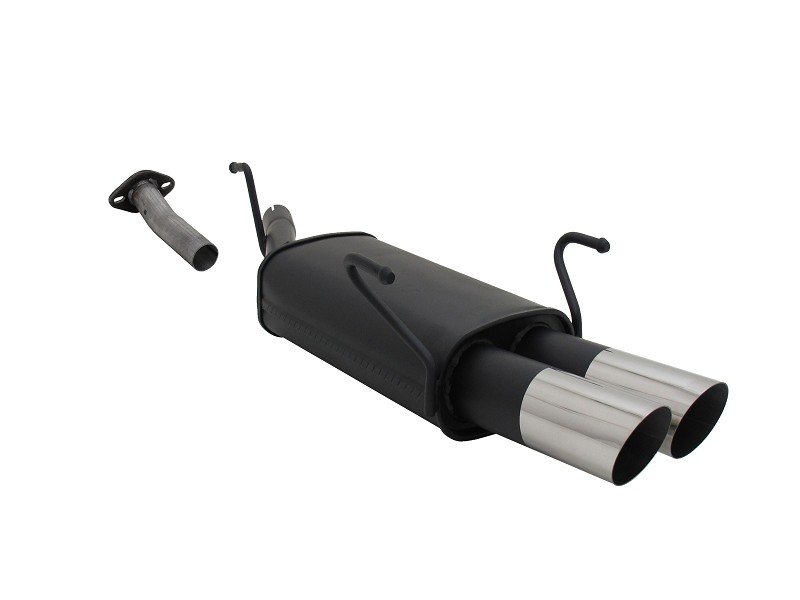 Novus Sport Endschalldämpfer für Opel Astra G Caravan 2x76mm MS-Design A3262E76S