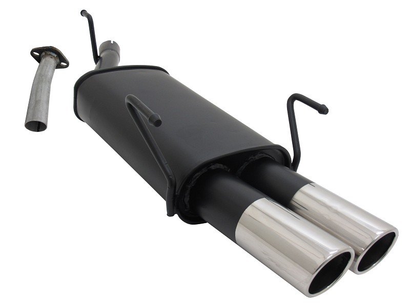 Novus Sport Endschalldämpfer für Opel Astra G Caravan 2x76mm SR-Design A3262E76SR