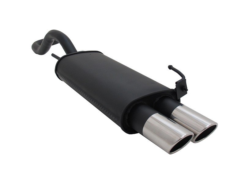 Novus Sport Endschalldämpfer für VW Polo 4 6N / 6N2 2x76mm SR-Design A3312E76SR