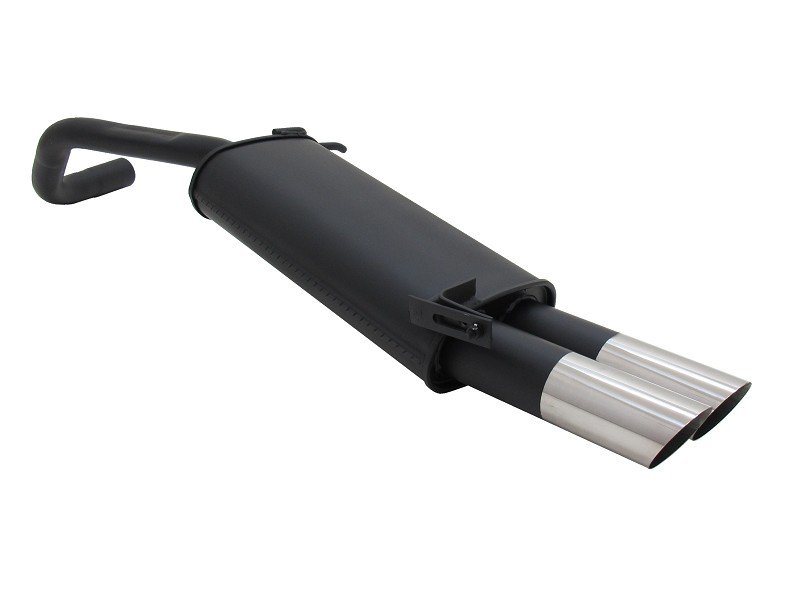 Novus Sport Endschalldämpfer für VW Polo 9N / 9N3 2x76mm MS-Design A3332E76S