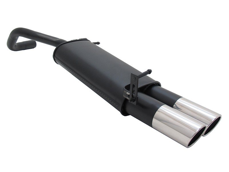 Novus Sport Endschalldämpfer für VW Polo 9N / 9N3 2x90mm SR-Design A3332E90SR