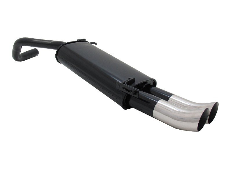 Novus Sport Endschalldämpfer für VW Polo 9N / 9N3 2x76mm DTM A3332ED76