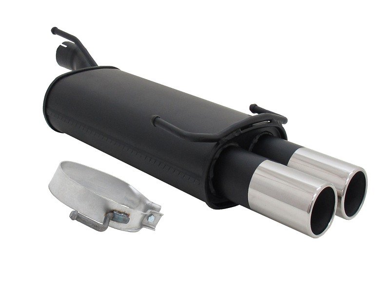 Novus Sport Endschalldämpfer für Opel Astra F / Opel Kadett E 2x76mm A3882E76