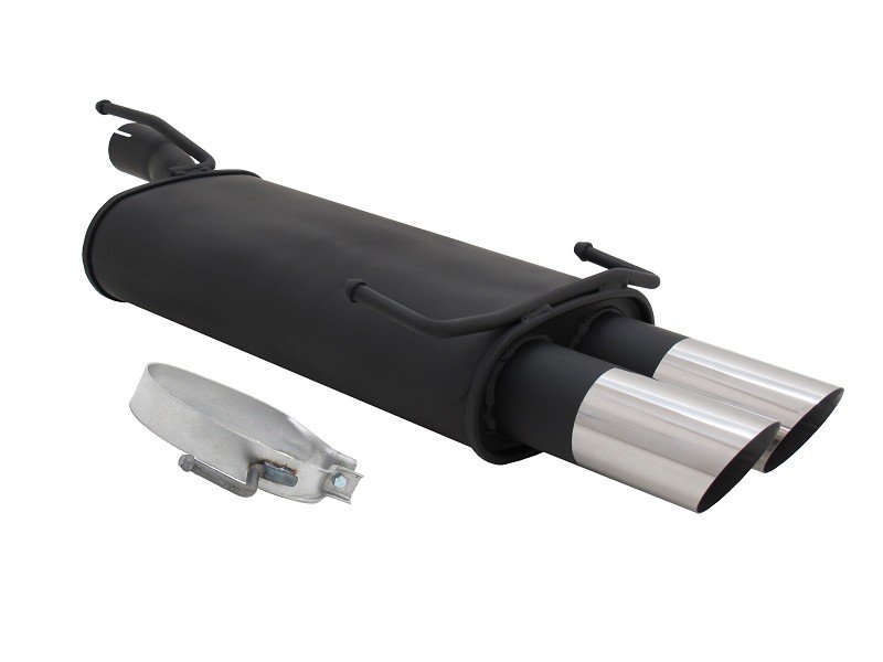 Novus Sport Endschalldämpfer für Opel Astra F / Opel Kadett E 2x76mm MS-Design A3882E76S