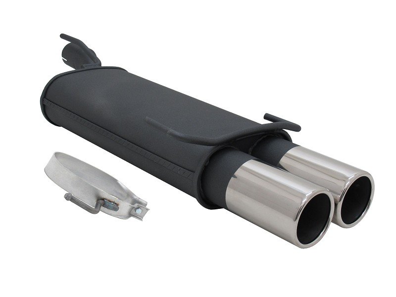 Novus Sport Endschalldämpfer für Opel Astra F / Opel Kadett E 2x90mm A3882E90